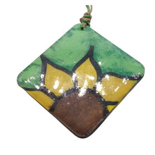 Load image into Gallery viewer, Necklace Hand Painted Sunflower - Arehandmade