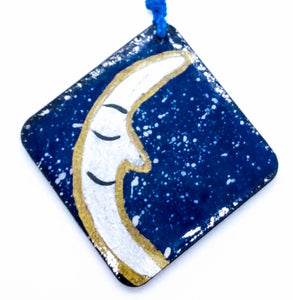Necklace Moon (painted Hand)