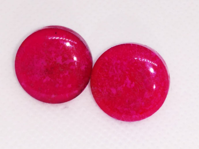 Earrings Pink Circle