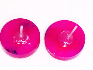 Earrings Purple Circle