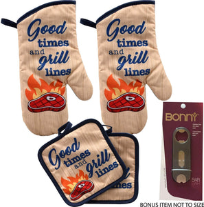 Kitchen Oven Mitt Pot Holder Set Red Kitchen Linens Oven Mitt Pot Holder Pack