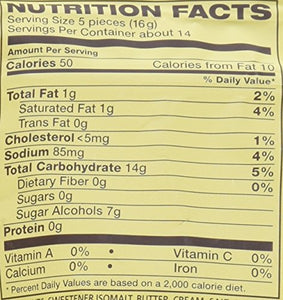 WERTHER'S ORIGINAL Sugar Free Caramel Hard Candy, 1.46 Ounce Bag (Pack of 12), Hard Candy, Bulk Candy, Individually Wrapped Candy Caramels, Caramel Candy Sweets, Bag of Candy, Hard Candy Bulk