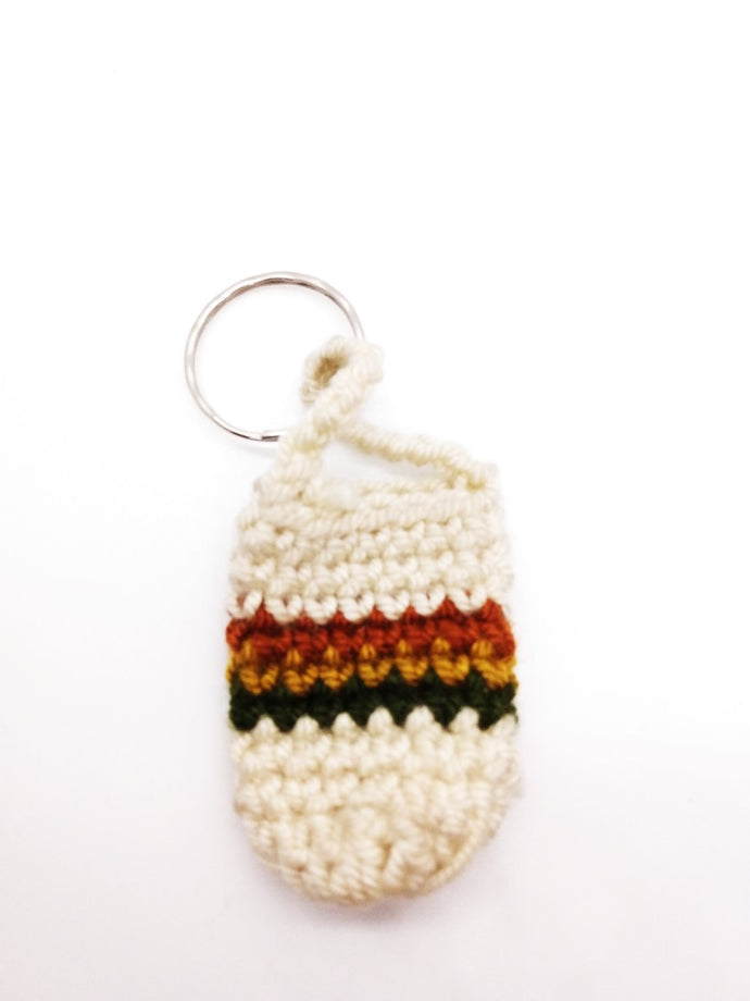 Handmade keychains mini bag mix clair