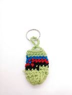 Handmade keychains mini bags mix green