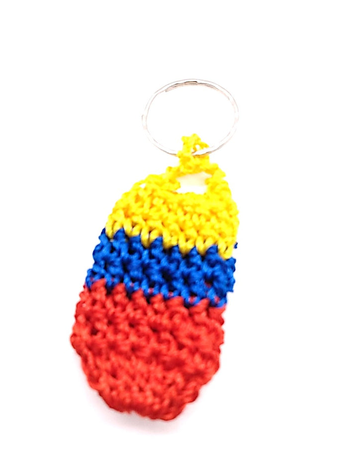 Handmade keychains mini bag tricolor