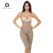 Load image into Gallery viewer, Women Firm Tummy Control Shapewear Post Surgery Postpartum Colombian Open Bust Body Shaper Capri Thin Straps